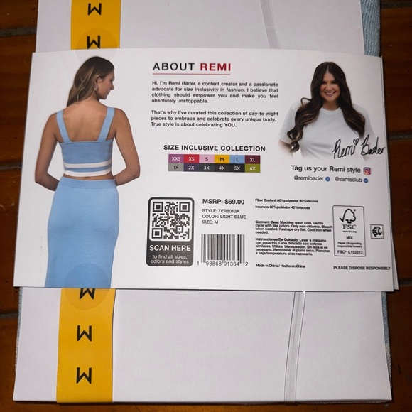 Edited by Remi Bader Blue Knit Tank Top - Picture 14 of 16